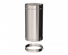 DW Divkāršas sienas skurstenis NTNT d.130/180, 0,5 m