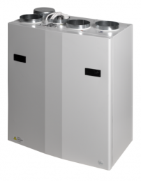 Rekuperators Ensy InoVent AHU-200V vertikālais, kreisas p., 260m³/h ar integr. vadību