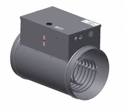 Kanālu sildītājs EKBS 125 1.20kW 230V/1 ar impulsu regulatoru un kanālu. temperatūra sensors TG-K330