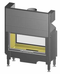 Tērauda kamīna kurtuve Spartherm Varia AS-FD37h-4S-2, ar divām fasādēm, paceļamām durvīm