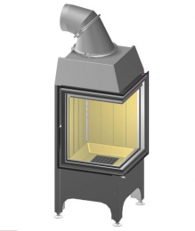 Tērauda kamīna kurtuve Spartherm Mini 2R, labās puses stiklu