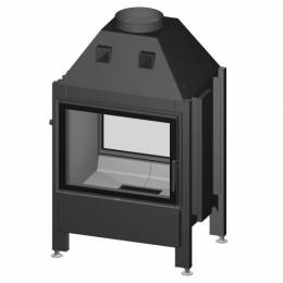 Tērauda kamīna kurtuve Spartherm Varia FD-51-4S, ar divām fasādēm, taisnu stiklu