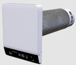 Mini rekuperators Twinfresh Breezy 160‑E, 57 m³/h, divplūsmas