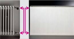 Renovācijas tērauda radiators HM 20C-AT-55-0600, sānu pieslēgums