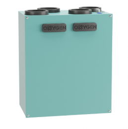 Rekuperators Oxygen EASY V200E, vertikāls, labās puses, 200 m³/h, entalpijas