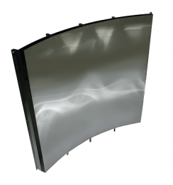Stove protection, curved, 880x952x890 mm (r=690 mm) (BL) (981 2 0094 0000 000)