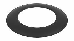 Dekoratyvinis žiedas juodas 200-CZ (ML)