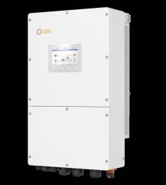 Hibrīdais invertors Solis S6-EH3P50K-H 50 kW trīsfāžu, 4 MPPT, DC, augstsprieguma baterijām