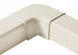 Perpendikulārs līkums 90x65 mm, balts (pilna kaste 8 gab.)
