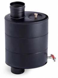 Water tank d.115 (top+/bottom-), black color