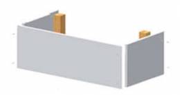 Gaisa vadu pārsegums Ensy Inovent AHU 400, baltas krāsas