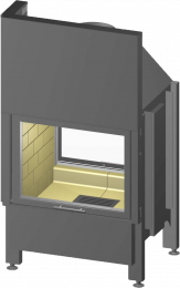 Tērauda kamīna kurtuve Spartherm Varia FD57,3h-4S, ar divām fasādēm taisnu stiklu